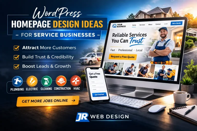 WordPress Homepage Design Ideas for Service Businesses | JR Web Design