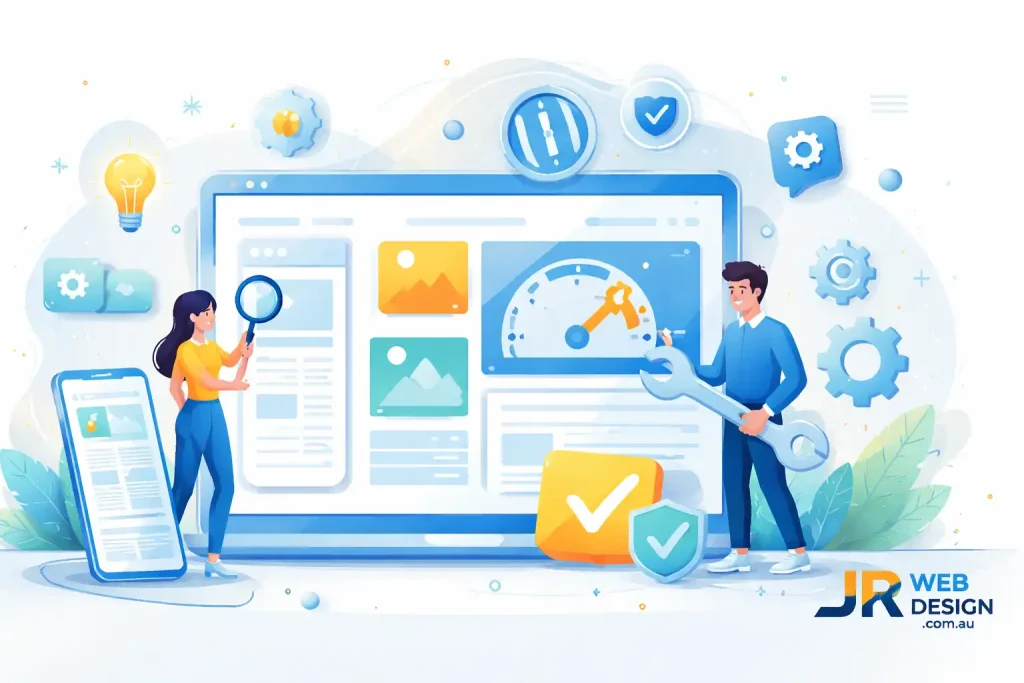 WordPress website optimization in action