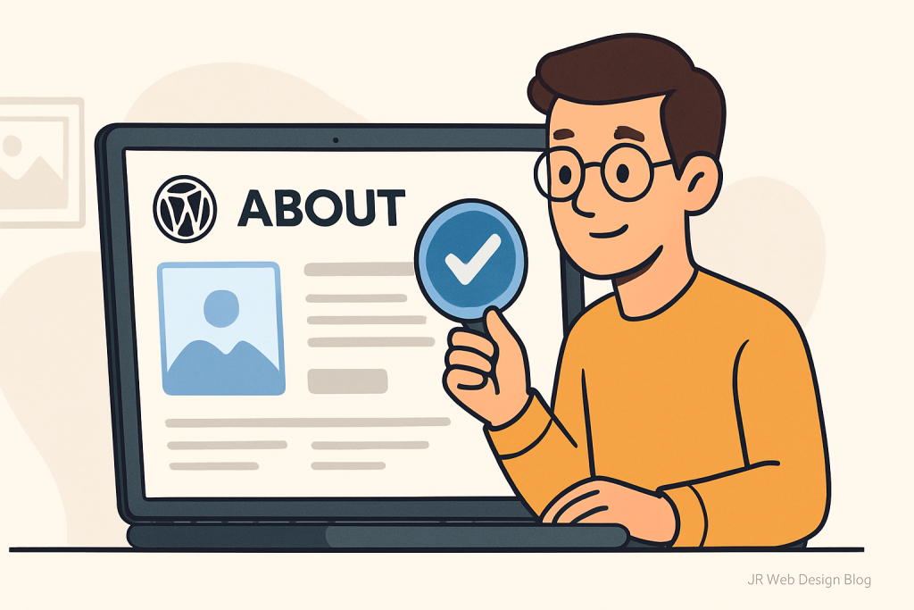 WordPress About Page Design for Credibility | JR Web Design